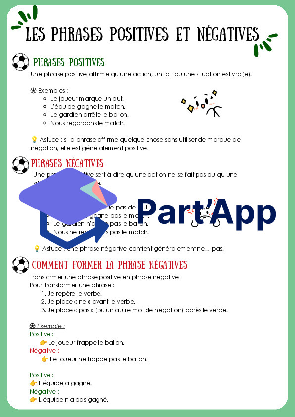 Les types de phrases : fiches de théorie (foot)_6