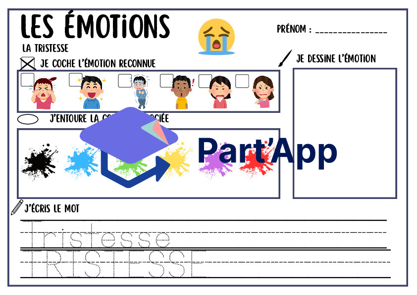 DOSSIER ÉMOTIONS Cycle 1 — Joie, Tristesse, Colère, Dégoût, Peur, Surprise | Enseignement HARMOS 1H - 2H_72