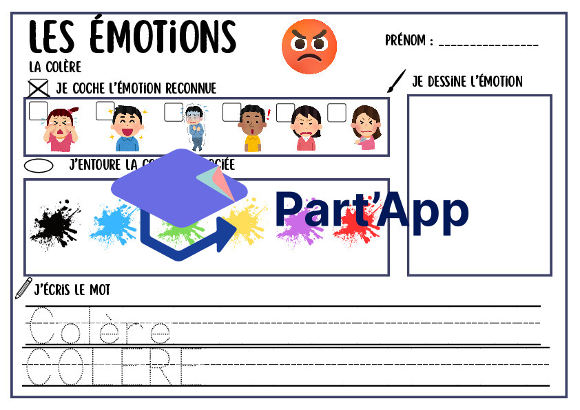 DOSSIER ÉMOTIONS Cycle 1 — Joie, Tristesse, Colère, Dégoût, Peur, Surprise | Enseignement HARMOS 1H - 2H_73