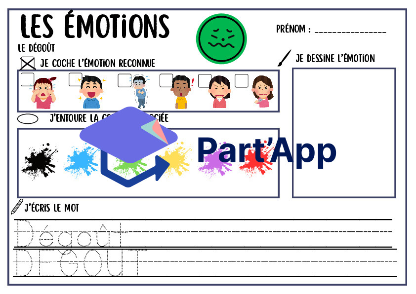 DOSSIER ÉMOTIONS Cycle 1 — Joie, Tristesse, Colère, Dégoût, Peur, Surprise | Enseignement HARMOS 1H - 2H_74