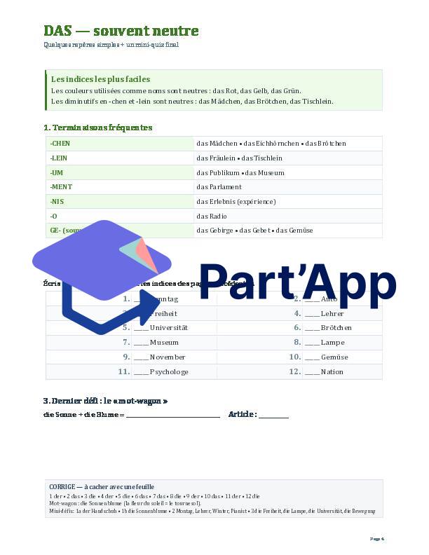 Der, die, das – Comprendre les articles allemands_5