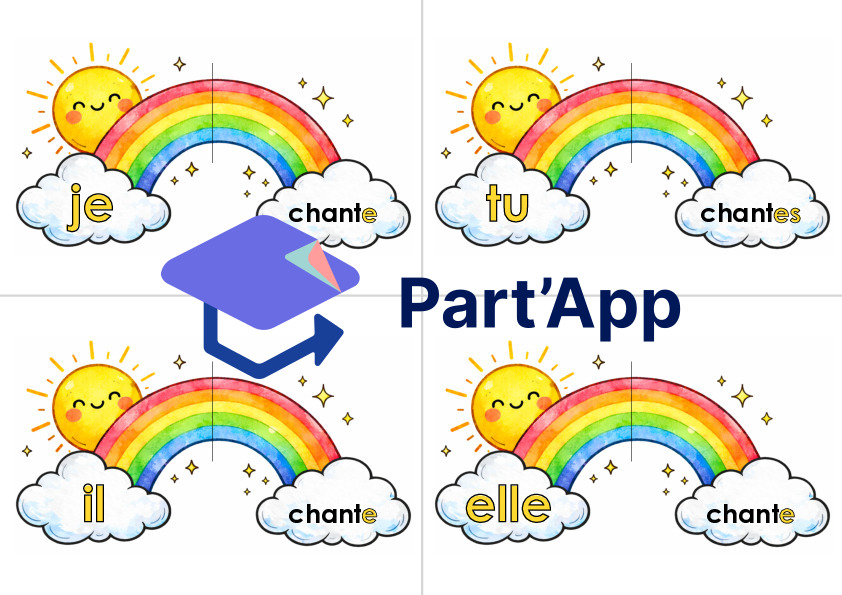 4P verbe arc-en-ciel chanter présent_4