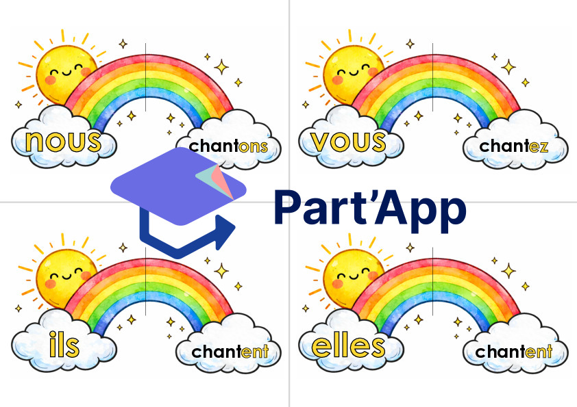 4P verbe arc-en-ciel chanter présent_6