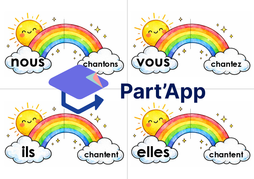 4P verbe arc-en-ciel chanter présent_10