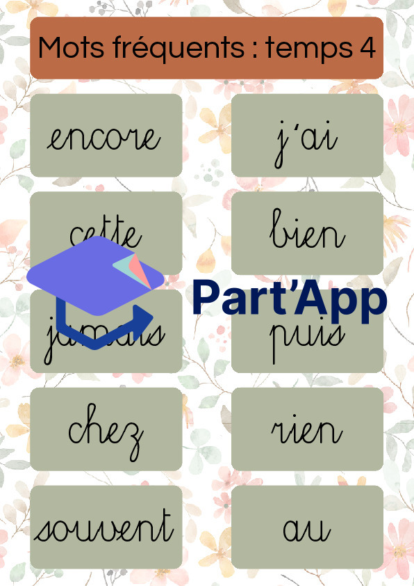 Affiches mots fréquents 3P-4P_5