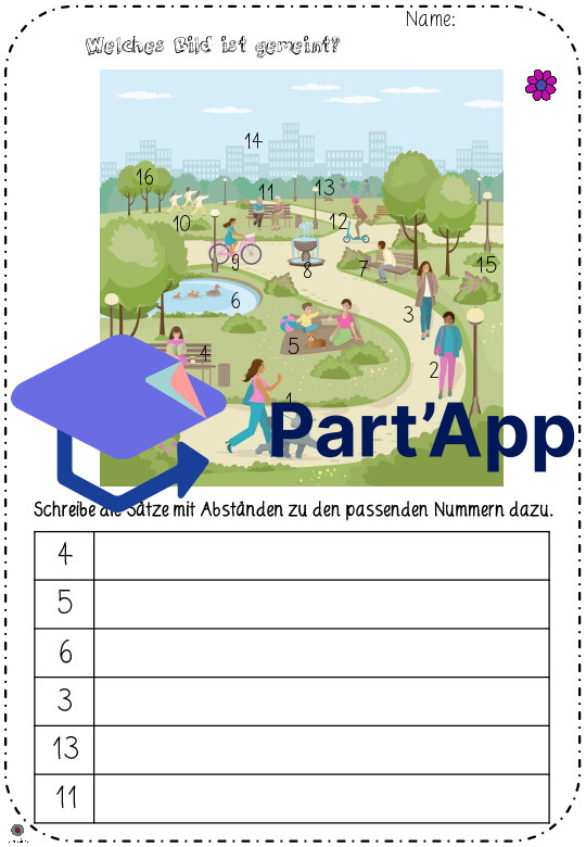 Schlangensätze Frühling - Setze die Abstände_6
