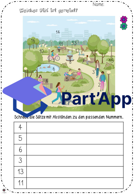 Schlangensätze Frühling - Setze die Abstände_8