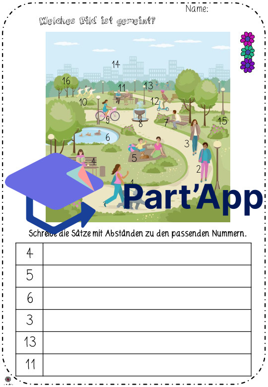 Schlangensätze Frühling - Setze die Abstände_10