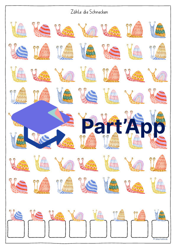🐌 Escargot AB compter Concentration regarder attentivement ZR 5-12_2