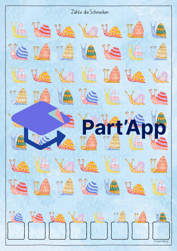 🐌 Escargot AB compter Concentration regarder attentivement ZR 5-12_3