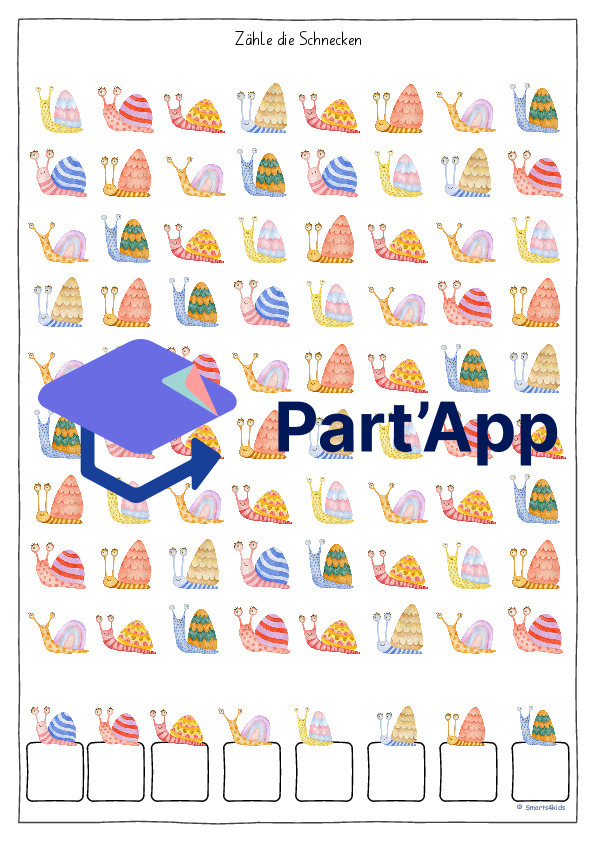 🐌 Escargot AB compter Concentration regarder attentivement ZR 5-12_5