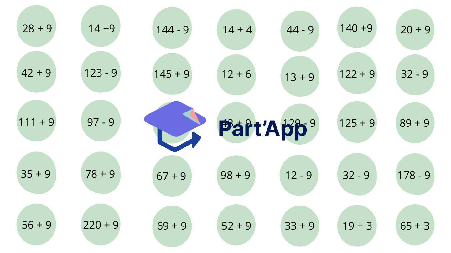 puissance 4 addition et soustraction +9/-9_6