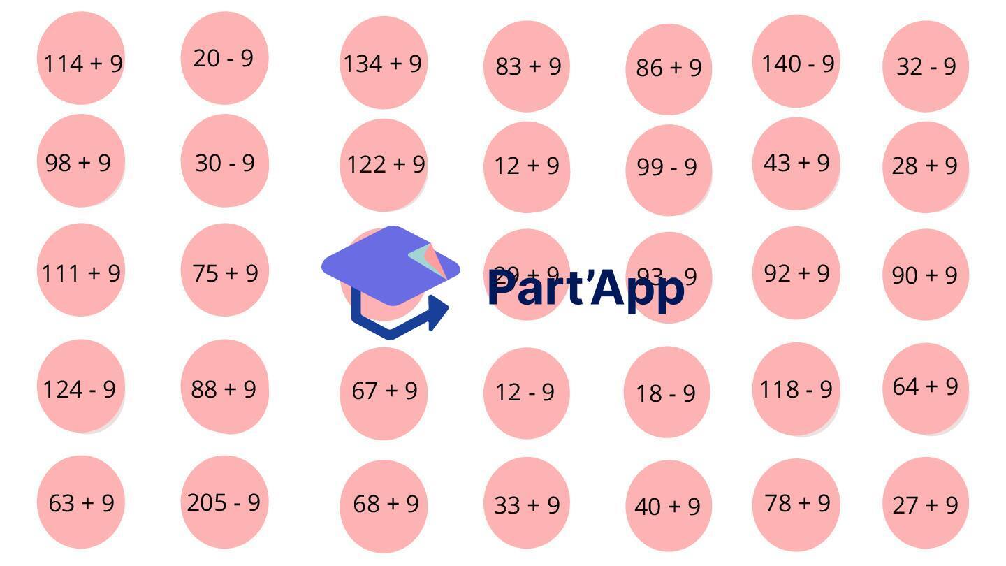 puissance 4 addition et soustraction +9/-9_9