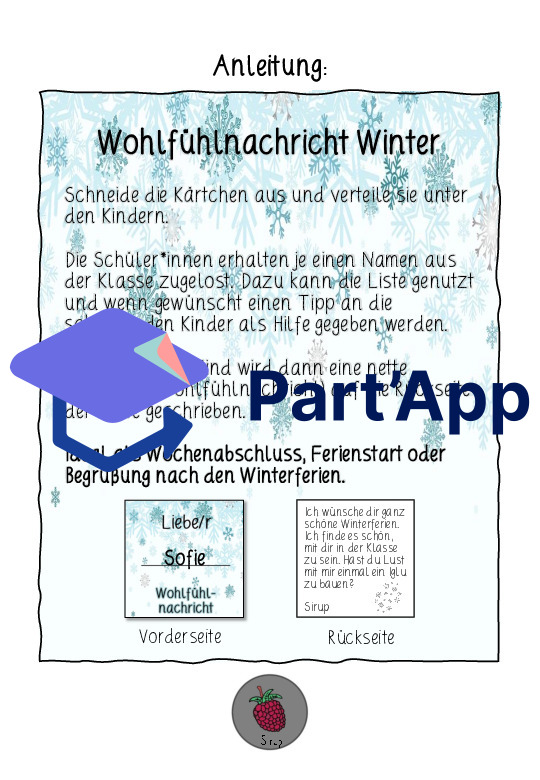 Wohlfühlnachricht Winter - Schreibe etwas Nettes!_4