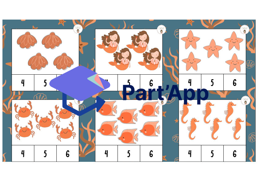 24 cartes à pince collections jusqu'à 9 sous l'océan_9