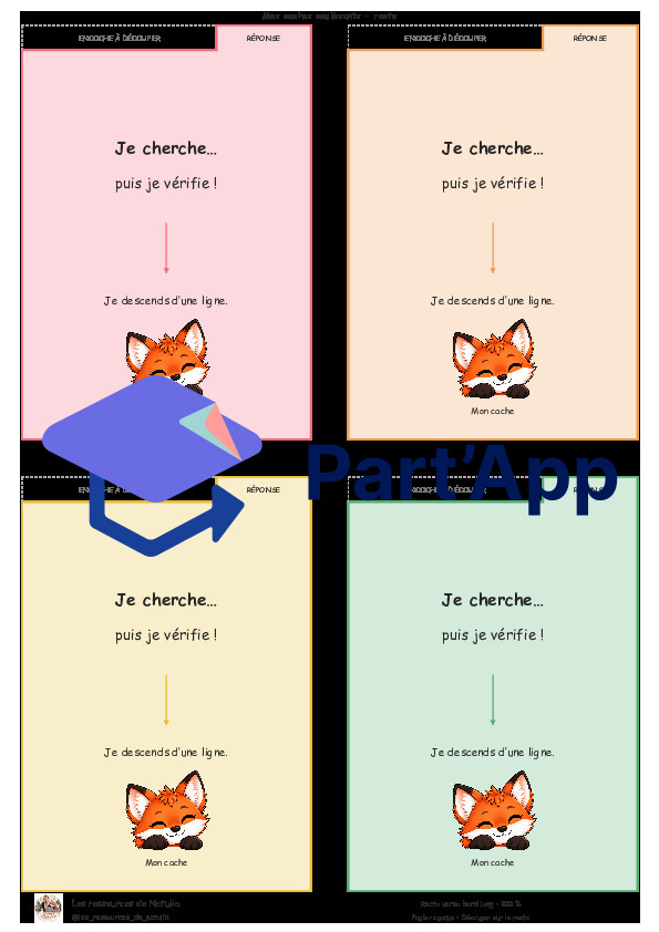 🦊 J’apprends mes tables avec Foxy — Porte-clés des tables avec astuces et caches autocorrectifs | 7 CHF 🦊_8