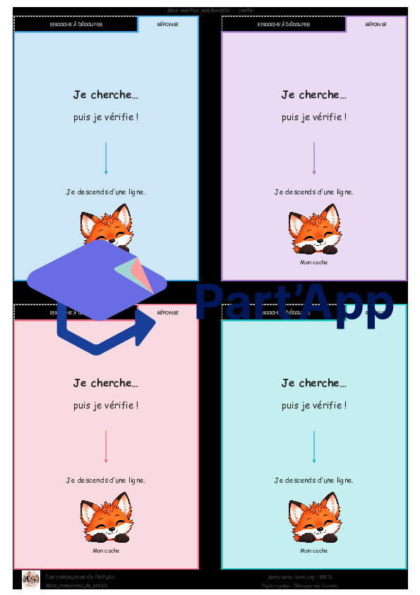 🦊 J’apprends mes tables avec Foxy — Porte-clés des tables avec astuces et caches autocorrectifs | 7 CHF 🦊_10