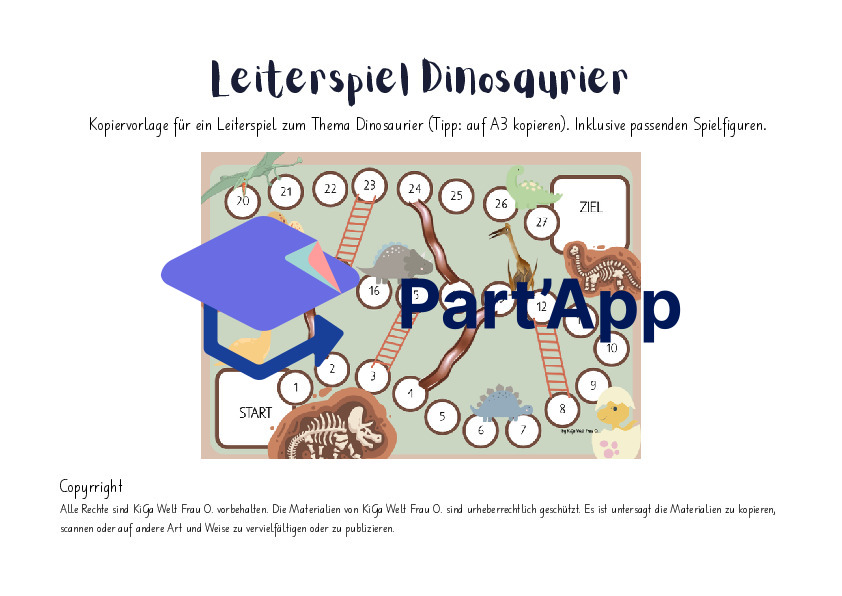 Leiterspiel Dinosaurier_2