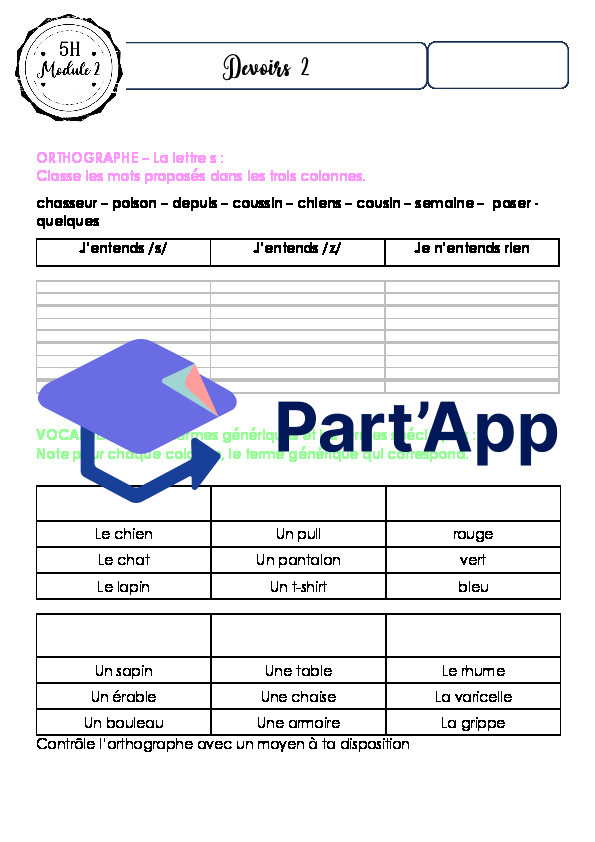 Fiches de devoirs - MER 5P - Module 2_4