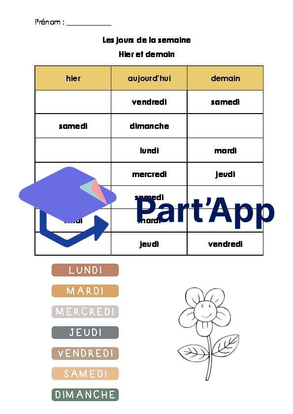 Les jours de la semaine_2