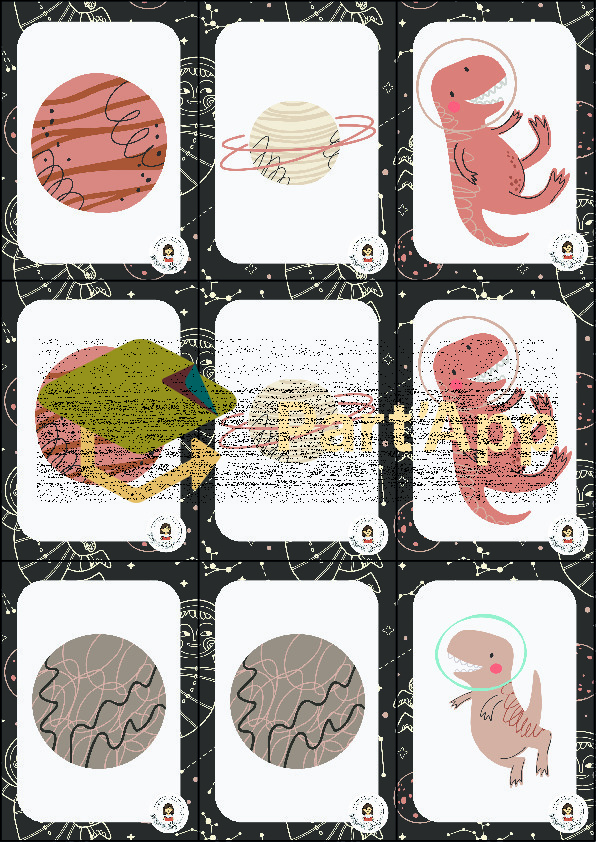 jeu de cartes "les paires de l'espace""_4