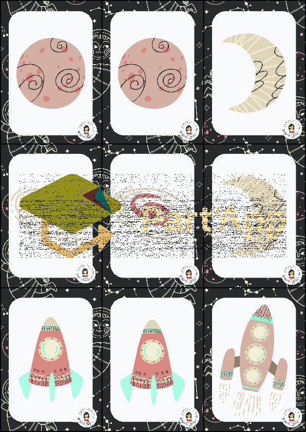 jeu de cartes "les paires de l'espace""_6