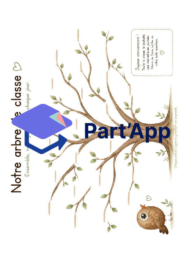 Carte d’anniversaire collective – Notre arbre de classe_2