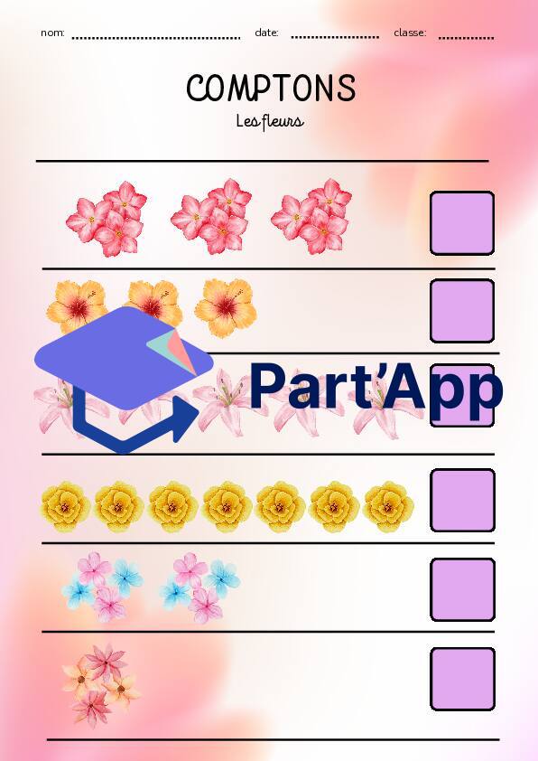 Dénombrement les fleurs🌸💐🌲_9