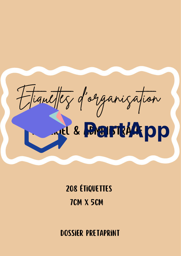 Méga Kit Organisation Classe – 208 Étiquettes (7cm x 5cm) Illustrées (Matériel, Administratif, Routines & Matières)_2