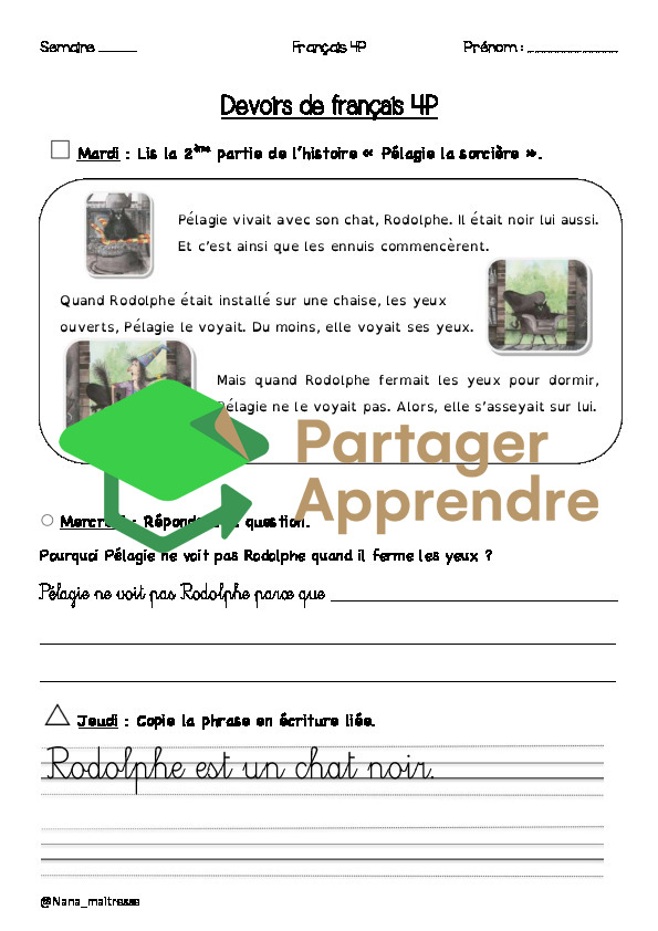 Devoirs de français 4P_5