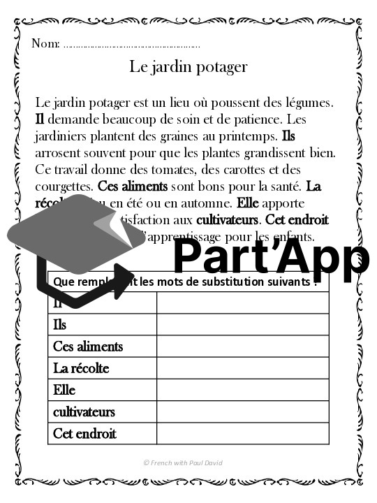 Les mots de substitution dans un texte_9