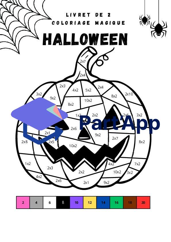 Livret de 2 - Coloriage magique "Halloween"_2
