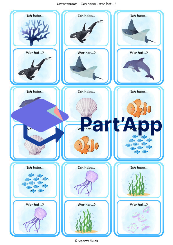 🐬 Sous l'eau, j'ai... qui a... ? Vocabulaire DaZ_12