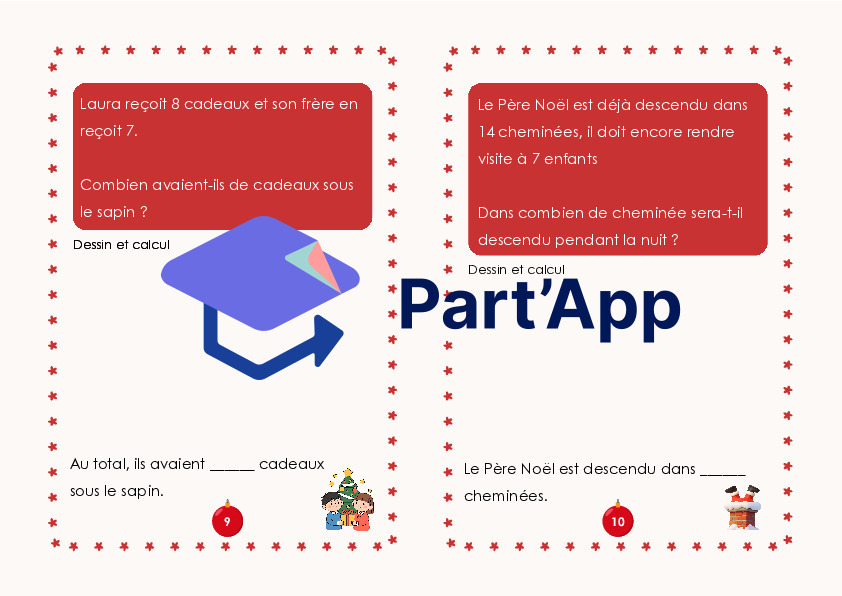 Problèmes de maths Noël 4H_6
