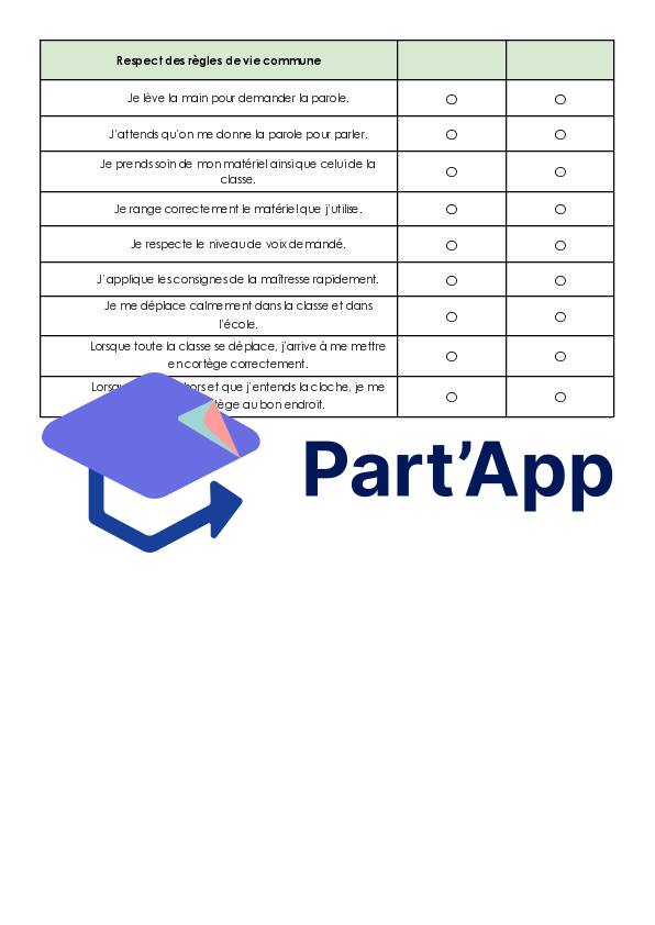 Evaluation des apprentissages de la vie scolaire 3P/4P_3
