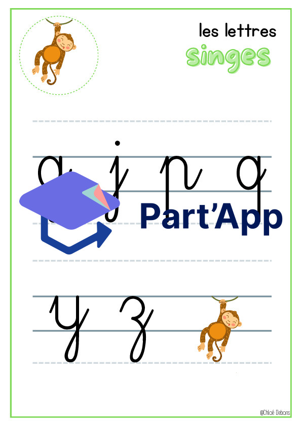 Affiche : lettres cursives selon leur taille_3