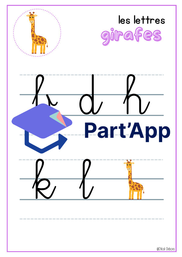 Affiche : lettres cursives selon leur taille_4