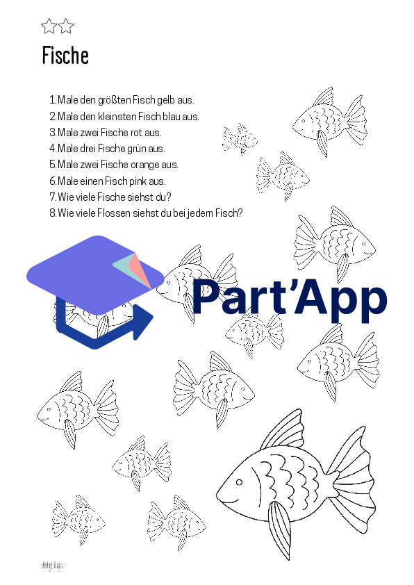Hör- & Leseverstehen Fische & Meerestiere | Mengen, Farben & Grössen | differenziert_5