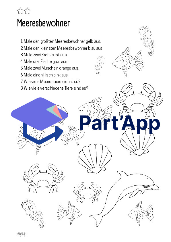 Hör- & Leseverstehen Fische & Meerestiere | Mengen, Farben & Grössen | differenziert_7
