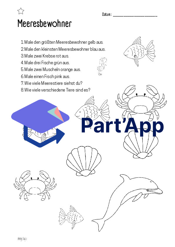 Hör- & Leseverstehen Fische & Meerestiere | Mengen, Farben & Grössen | differenziert_10