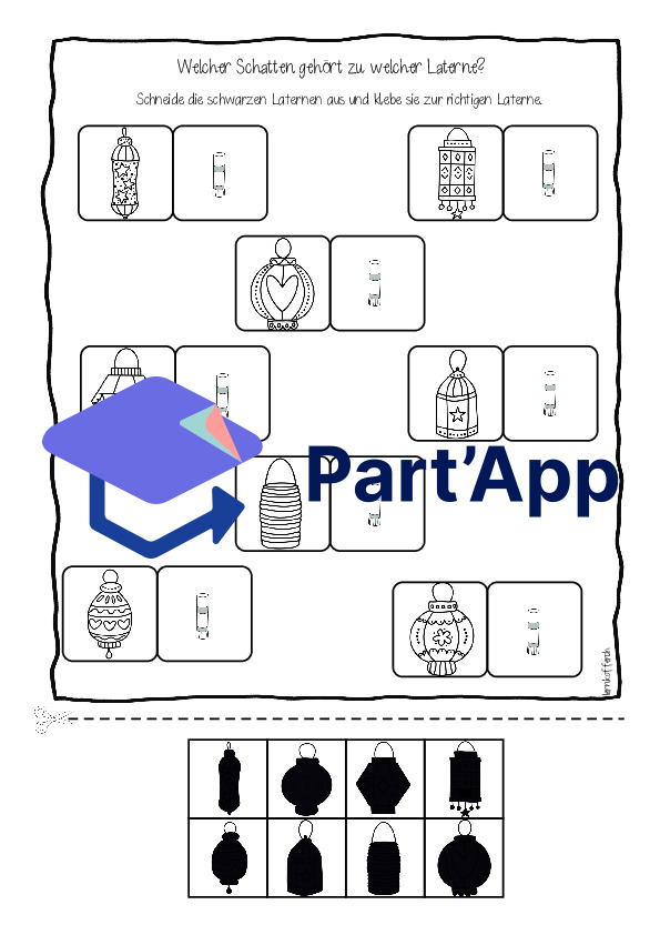 Laterne - Arbeitsblätter für den Kindergarten_5