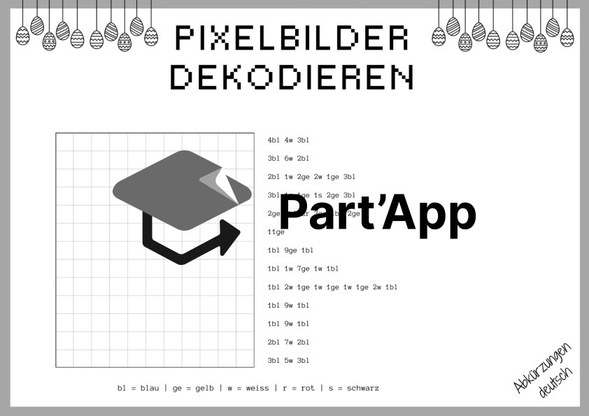 Pixelbilder dekodieren - Küken_6