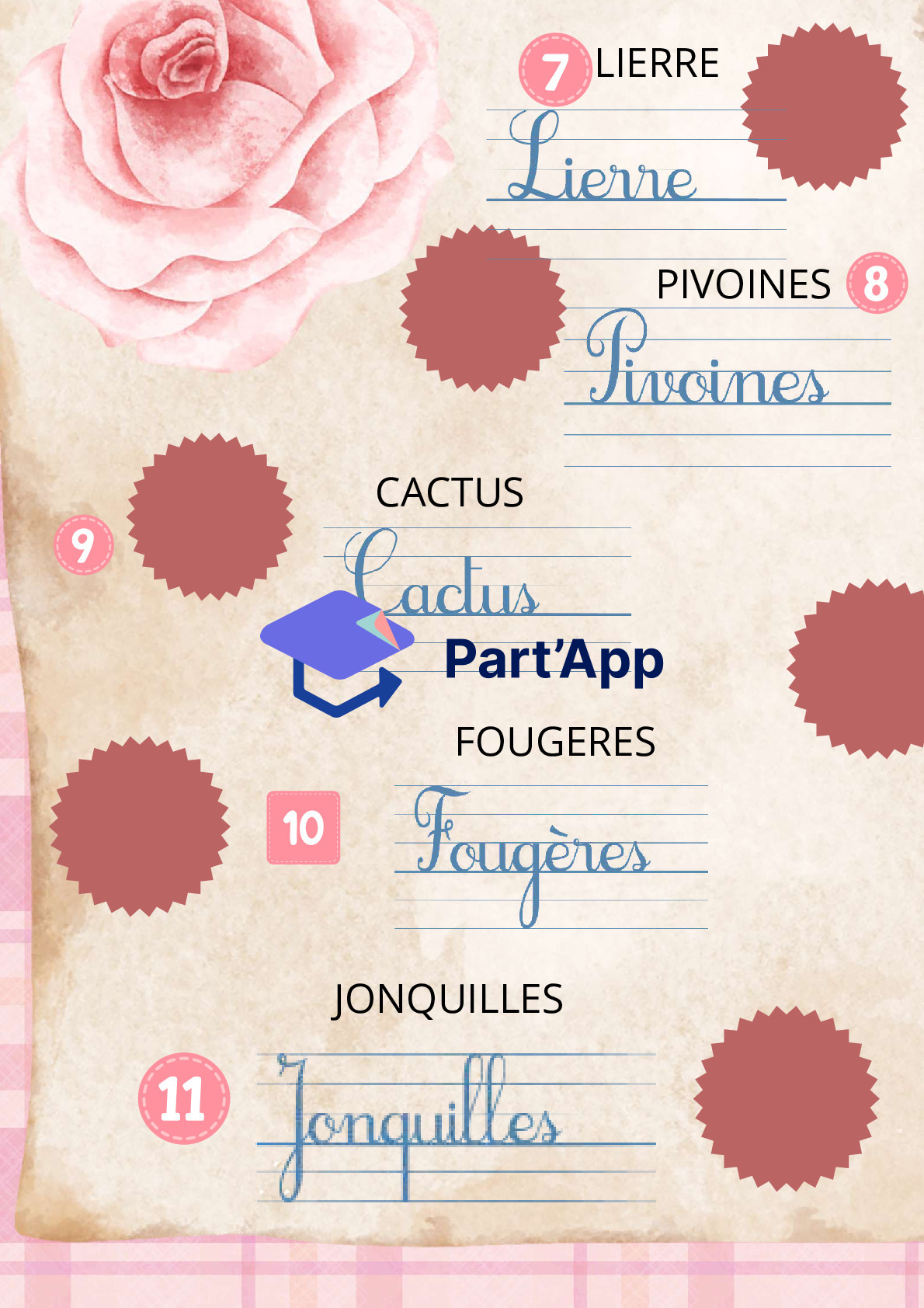 Liste de prix et fleurs, jeux symboliques, fleuriste 🌵🌷🌼_7