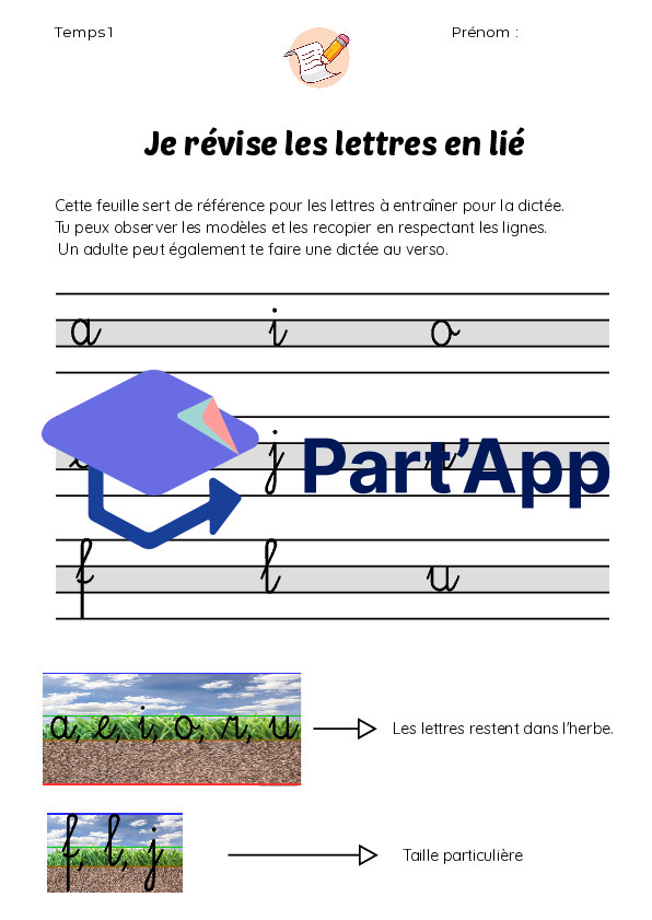 Révision lettres en lié temps 1 - 3P_2