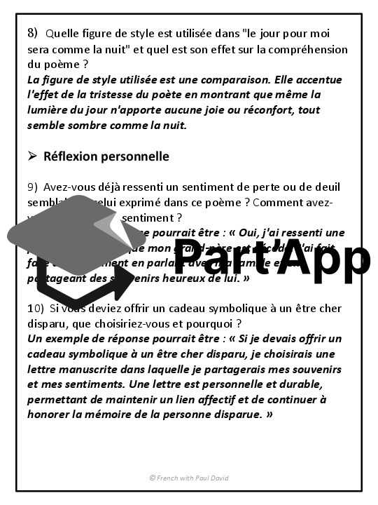 Compréhension de lecture - Poème lyrique_9