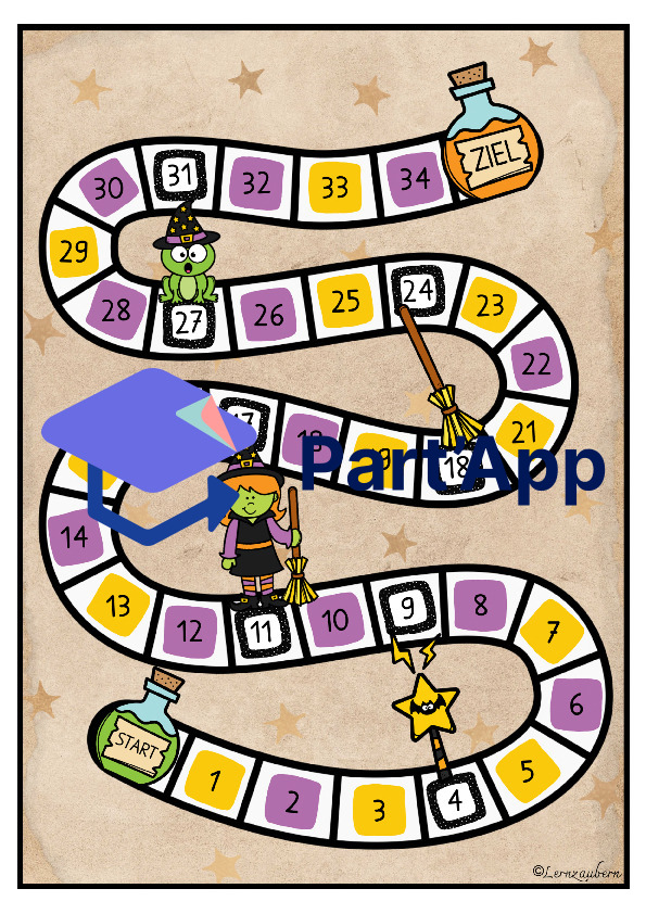 Brettspiele Hexe (Kindergarten / Mathe)_4