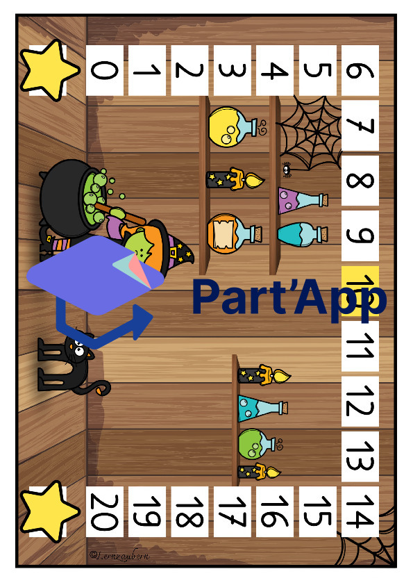 Brettspiele Hexe (Kindergarten / Mathe)_6
