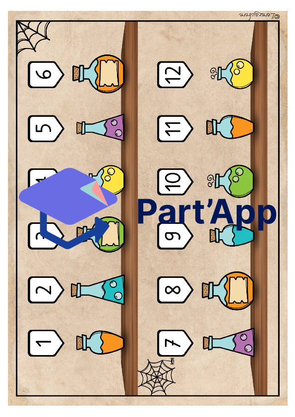 Brettspiele Hexe (Kindergarten / Mathe)_8