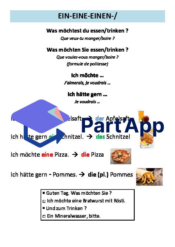 Allemand 7H-8H - EIN / EINE / EINEN / - (théorie)_2