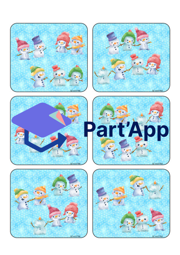 ⛄ Jeu de bonhomme de neige ce qui manque_6